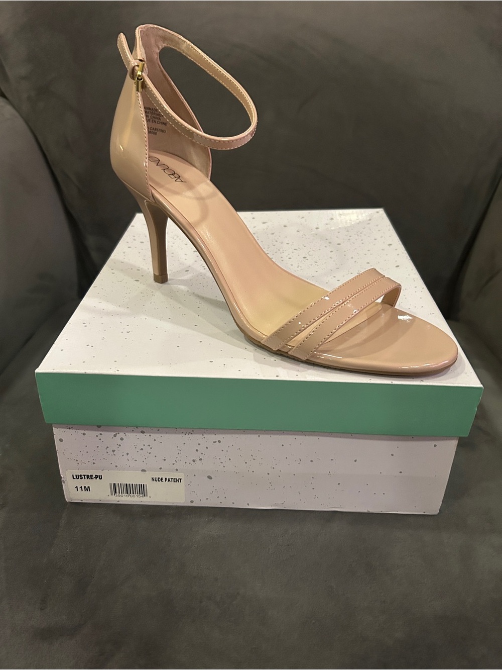 Abound Nude Patent Ankle-Strap Stiletto Heel